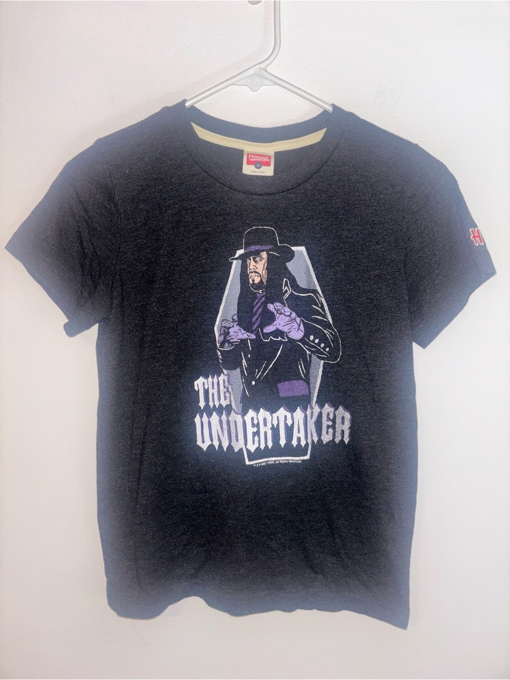 HOMAGE Black Short-Sleeve The Undertaker Graphic Tee with Purple Accents